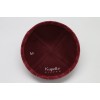 Kippah Maroon Leaf