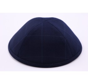 Kippah Navy Checker