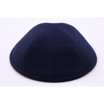 Kippah Navy Checker