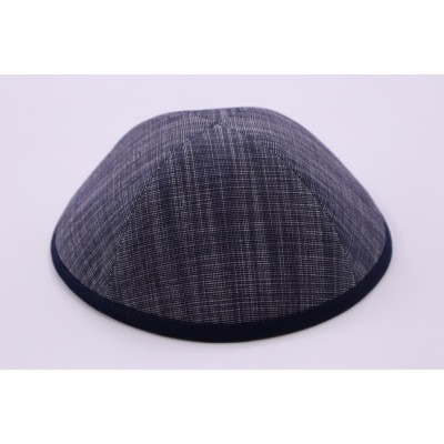 Kippah Navy Etched