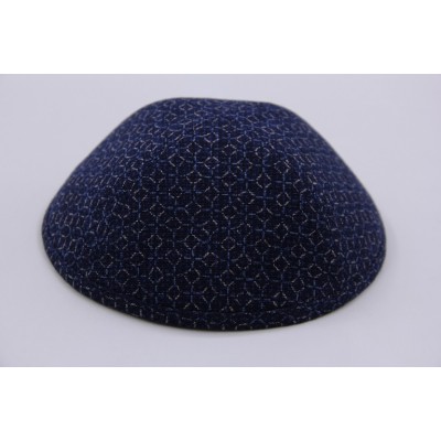 Kippah Navy Tiles
