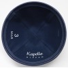 Kippah Navy Velvet with Leather Rim