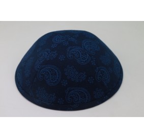 Kippah Navy Paisley