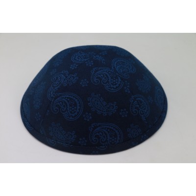 Kippah Navy Paisley