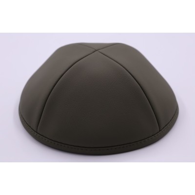 Kippah Olive Leather