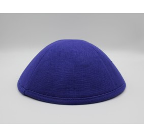 Kippah Royal Blue Linen