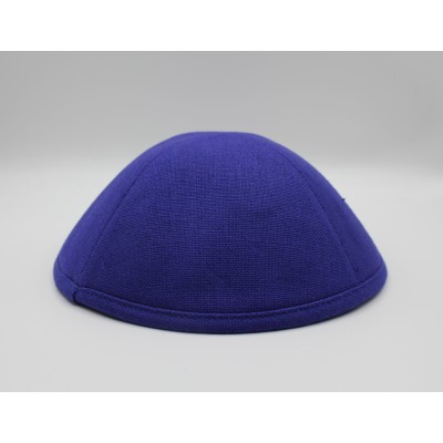 Kippah Royal Blue Linen