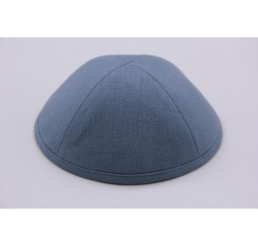 Kippah Stone Blue Linen