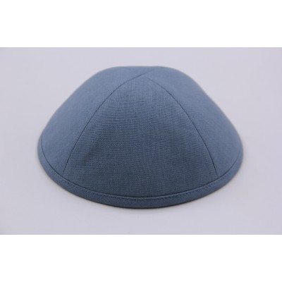 Kippah Stone Blue Linen