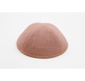 Kippah Salmon Burlap