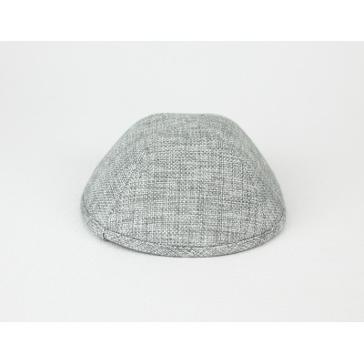 Kippah Silver Linen