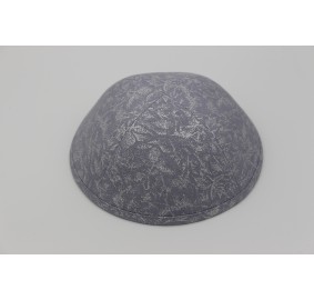 Kippah Silver Brush