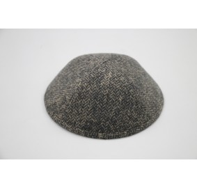 Kippah Taupe Herringbone