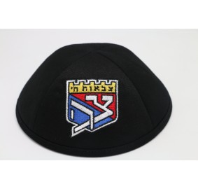 Kippah T. H. Black Cotton