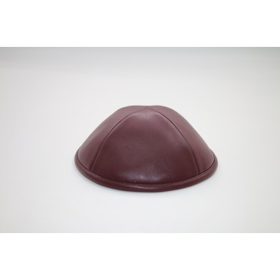 Kippah Wine Leather