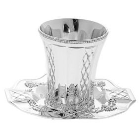 Kiddush Cup Set Silverplated