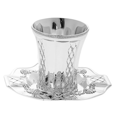 Kiddush Cup Set Silverplated