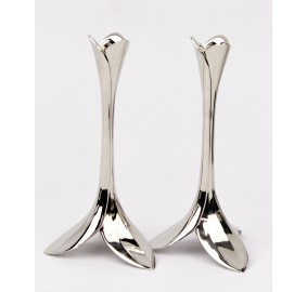 Candlesticks Nickel Sleek