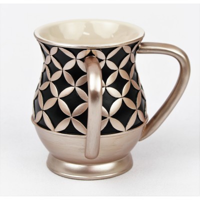 Wash Cup Ivory & Black