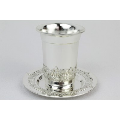 Kiddush Cup & Tray Jerusalem