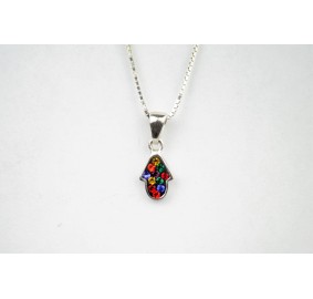 Hamsa Multi-Color Necklace