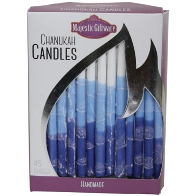 Chanuka Candles - Blue / White