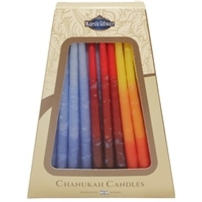 Chanuka Candles Multicolors