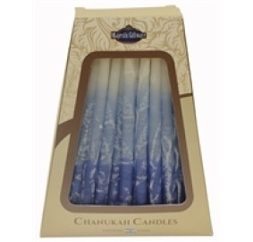 Chanuka Candles Blue & White