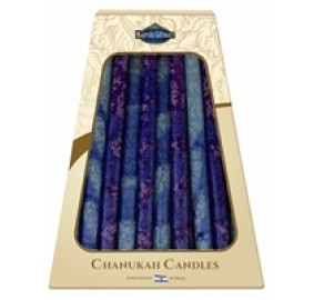 Chanuka Candles Blue & Purple