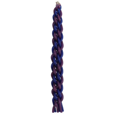 Havdalah Candle Shalhevet Blue/Purple