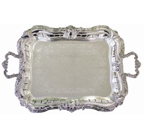 Candlestick Tray Silver Plated