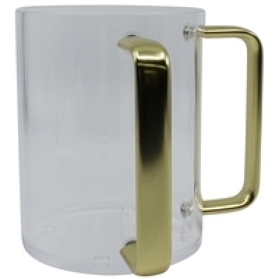 Washcup Acrylic Gold Handles