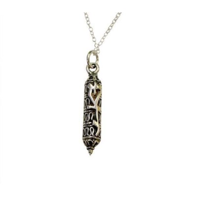 Mezuzah Silver Necklace