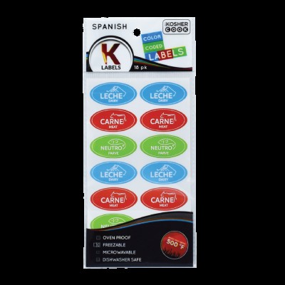 Kosher Labels Spanish Assorted