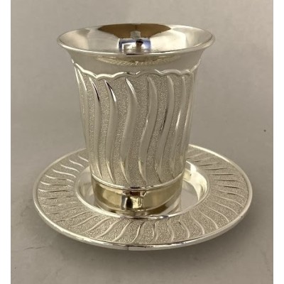 Kiddush Cup & Tray Set S/P