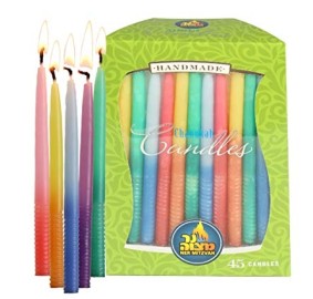 Chanukah Candles Colorful 