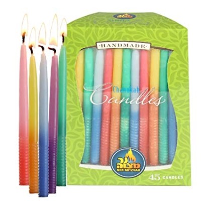 Chanukah Candles Colorful 