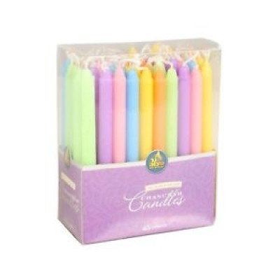 Colorful Decorated Chanukah Candles