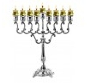 SIlverplated Oil Menorah 