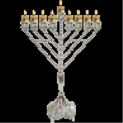 Silverplated Oil Menorah Rambam