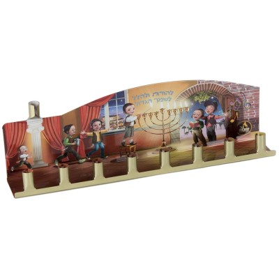 Painted Tin Menorah