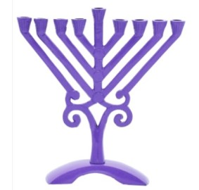 Menorah Rambam Purple 6.5