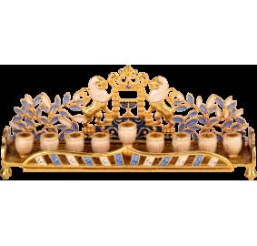 Menorah Jeweled Enameled