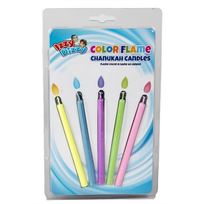 Color Flame Chanukah Candles