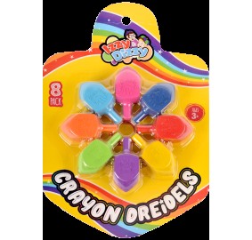 Chanukah Crayon Dreidels 8 Pack