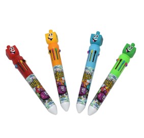 10 Coloured Pen Dreidel Top