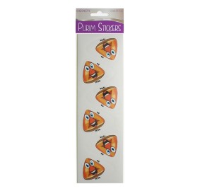 Purim Hamantash Stickers x 24