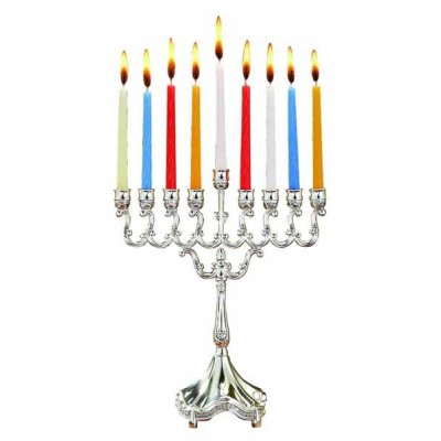 Candle Menorah Silverplated