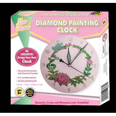 Diamond Painting Clock Floral