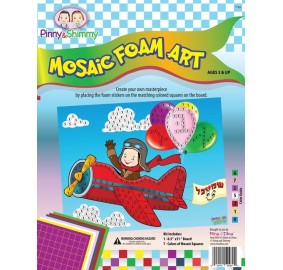 Pinny & Shimmy Airplane Mosaic Art